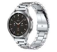 FOUUA Edelstahlarmband für Uhr 18mm 20mm 22mm 24mm Armband Metall Uhrenarmbänder mit Schnellverschluss geeignet für Herren Damen Compatible with Samsung Galaxy Watch/Frontier/Classic Smartwatch