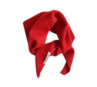 FOVAOK Britisch-koreanischer Stil, Nischenwolle, gestrickt, Dreieckstuch für Damen, Kopftuch, Strickschal, multifunktional, warm, gestrickt