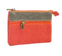 FOVAOK Münzgeldbörse aus Baumwolle, niedlich, tragbar, Kartentasche, Mädchen, Louis, modische Geldbörse, Tasche, Luxus-Designer, Orange, 1PC