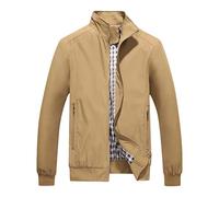 Foweknow Arbeitsjacke Herren Softshelljacke Für Herren Leicht Bomberjacke Dünne Blouson Jacke Freizeit Sommer Übergangsjacke Lässig Sportlich Fliegerjacke Mit Taschen Outdoor Sommerjacke