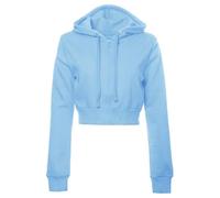 Foweknow Cropped Sweatjacke Damen Mit Kapuze Kurz Zip Up Hoodie Langarm Kapuzenpullover Mit Reißverschluss Crop Pullover Y2K Kapuzenjacke Tops Mädchen Casual Basic Sweatshirt Übergangsjacke