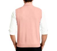 Foweknow Herren Pullunder V-Ausschnitt Ärmellose Strickweste Comfort Fit Strickjacke Weste Leichte Sleeveless Knöpfen Strickpullover Klassisch Cardigan Tanktops Weiche Übergangsweste