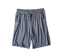 Foweknow Pyjama Shorts Herren Kurz Schlafanzughose Atmungsaktiv Leichte Dünne Nachtwäsche Trunk Elastischem Bund Relaxed Fit Sommerhose Freizeitshorts Solide Sommer Shorty Schlafshorts