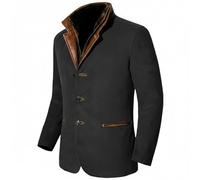 Foweknow Sakko Herren Cargo Jackett Sportlich Slim Fit Freizeit Blazer Vintage Retro Anzugjacke Mit Zwei Knopf Freizeit Männer Sakkos Mantel Winter Warm Leichtes Übergangsjacke Outwear