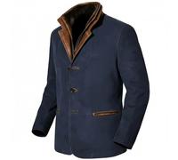 Foweknow Sakko Herren Cargo Jackett Sportlich Slim Fit Freizeit Blazer Vintage Retro Anzugjacke Mit Zwei Knopf Freizeit Männer Sakkos Mantel Winter Warm Leichtes Übergangsjacke Outwear