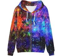 Foweknow Sweatjacke Herren Bunt Druck Hoodie Modische Trendings Kapuzenjacke Bequeme Vielseitige Freizeitjacke Sportlich Persönlichkeit Outdoorjacke Regular Fit Lässig Übergangsjacke