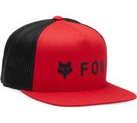 FOX Absolute Mesh Snapback Kappe, schwarz-rot für Männer