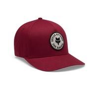 Fox Badge Flexfit Hat S/M cabernet