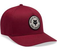 FOX Badge Flexfit Kappe, dunkelrot, Größe L/XL