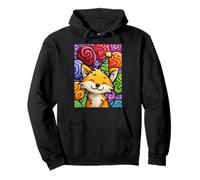 Fox Birthday Party Art Print Kids Boys Girls Pullover Hoodie