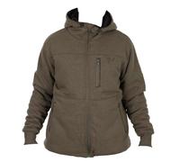 Fox Collection Sherpa Jacket Green and Black - Angeljacke, Größe:S