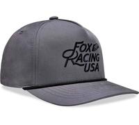 FOX Flag Rope Snapback Kappe, grau