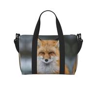 Fox gemusterte Seesack, tragbare Umhängetasche, geeignet für Fitness, Pendeln, Reisen