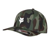 Fox Head Camo Tech Flexfit Cap (L/XL, Green)