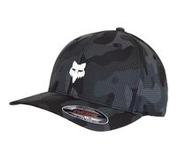 Fox Head Camo Tech Flexfit Cap (S/M, Black)
