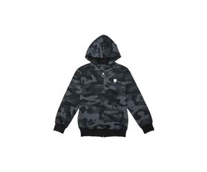 fox head zip kinder kapuzenpullover schwarz camo