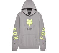 FOX Shield Hoodie, grau-gelb, Größe M für Männer