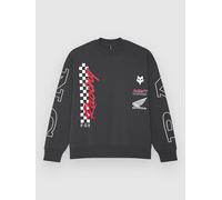 FOX X ONDA OVERSIZED PLEECE CREW Pullover dark shadow grau XL