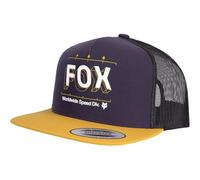 Fox Image Print Snapback Trucker Cap (one Size, Plum)