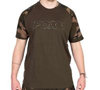 Fox Fishing Angelshirt Khaki/Camo Outline T-Shirt - 2XL
