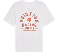 FOX Local Racer Damen T-Shirt, weiss-orange, Größe XS
