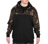Fox LW BLack / Camo Split Zip Hoody - Angelpullover XXL