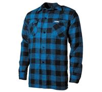 Fox Outdoor, MFH Holzfällerhemd, kariert Hemd Jacke Luberjack (blau-schwarz, XXL)