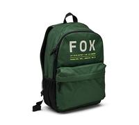 Fox Racing Clean Up Backpack - Viel Platz für Arbeit & Schule, mit Laptopfach, großem Hauptfach, Frontfach mit Reißverschluss & Seitentasche für Wasserflasche, Farbe: Dark Sage, Größe: OS