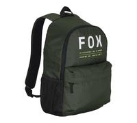 Fox Racing Clean Up Rucksack, schlanke Alltags-Schul- und Straßentasche mit Laptophülle, Wasserflaschenfach & verstellbaren Trägern, dunkles Salbeigrün