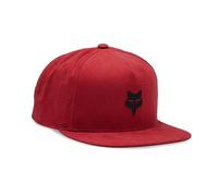 Fox Racing Herren Standard Fox Head Snapback Mütze, Feuerrot, Einheitsgre