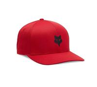 Fox Racing Herren Standard Fox Head Tech Flexfit Mütze, Feuerrot, L