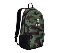 Fox Racing Leichter Schulrucksack für Schule und Reise, 15 Zoll (38,1 cm), Laptoptasche, Wasserflaschenfach und gepolsterte Gurte, grüne Tarnfarbe