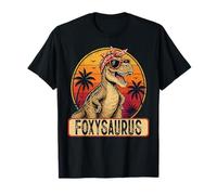 Fox Sarus Retro Sonnenuntergang Muttertag Vintage T-Shirt