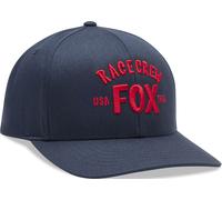 FOX Slogan Snapback Kappe, rot-blau für Männer