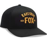FOX Slogan Snapback Kappe, schwarz-orange für Männer
