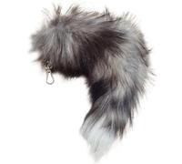 Fox Tail Keychain, Fuchsschwanz 15,75-Zoll Tier Zotteliger Kunstfell Schwanz Realistische Fuchs Schlüsselbund Dekorative Therian für Handtaschen-Rucksack Cosplay, Style4