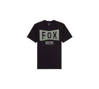 FOX Typeface Premium T-Shirt, schwarz-weiss-grün, Größe M für Männer