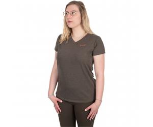 Fox Women's Clothing V-Neck Damen (Smoky Gray/Green Mottled) Smoky Gray/Green Mottled M