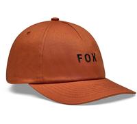 Fox Wordmark Adjustable Hat One Size Cognac