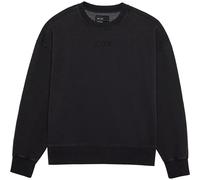 Fox Wordmark Oversized Fleece Herren Pullover schwarz Größe M Lifestyle Elastisch