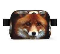 Fox2 Bauchtasche für Herren und Damen, quadratisch, verstellbar, wasserdicht, Crossbody-Tasche, Brusttasche