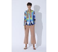 FOXS - Bluse WINWOO geometrisch blau gemustert blau aus Viskose blau - Gr. - 36