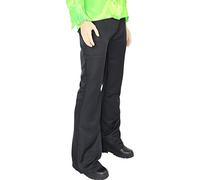 Foxxeo 40041 | 70er Jahre Hippie Party Schlaghose für Herren, schwarz, Größe:XL