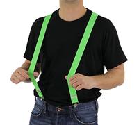 Foxxeo grüner Hosenträger für Damen und Herren für Karneval und Fasching Party in neon grün