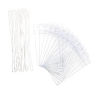 FOYTOKI 10 Transparente Gepäckanhängerhalter aus Langlebigem PVC mit Langem Aufhängeband Hülle für Kreuzfahrten und Reisen Gepäckanhänger für Koffer und Taschen