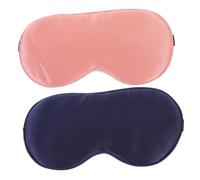 FOYTOKI 2Stücke Seiden Schlafmasken für Verstellbare Lichtblockierende Augenmasken Entspannendes Zubehör für Damen und Herren