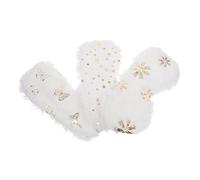 FOYTOKI 3 Stück Schlafmasken Plüsch Weich Weiß Mit Elastischem Band Lichtdicht Atmungsaktiv Für Reisen Und Home Office