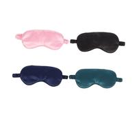 FOYTOKI 4stücke Teiliges Aus Seiden-schlafmasken Für Zuhause Weiche Elastische Augenmaske Zum Schlafen Lichtblockierend Für Reisen Und Entspannung Schwarz Grün Rosa
