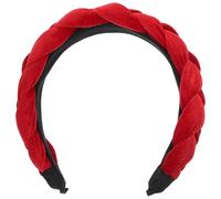 FOYTOKI Geflochtener Breiter Haarreif für Damen aus Weichem Samt Gepolstertes Stirnband Rutschfestes Modeaccessoire für Partys und Alltag Geeignet für Verschiedene Haartypen und Anlässe