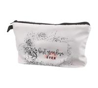 FOYTOKI Kleine Leichte Kosmetiktasche für Damen mit Reißverschluss Kompakte Polyester Kulturtasche für Make up und Pflegeprodukte Tragbare Zip Pouch zum Reisen Geschenk für Großmutter